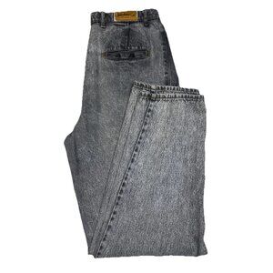 Vintage‎ Jinglers C&A “Wipeout” Acid Wash Jeans 34 High Rise Tapered 90s Carrot